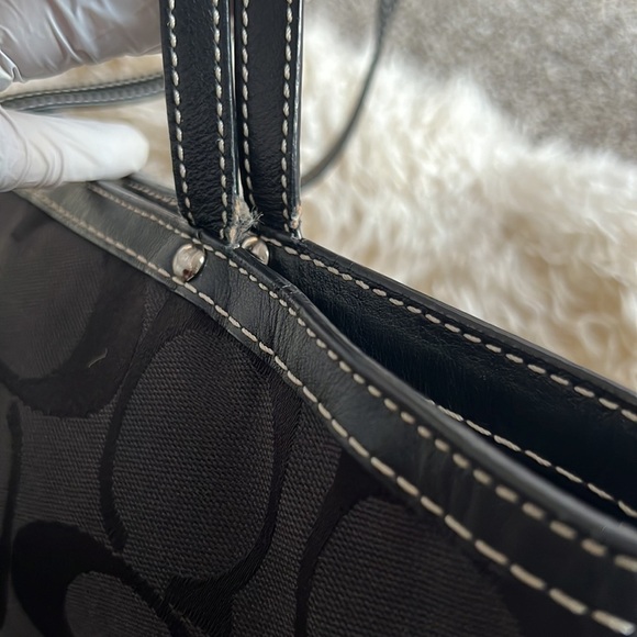 Coach Black Stripe Signature Bag - Picture 5 of 16